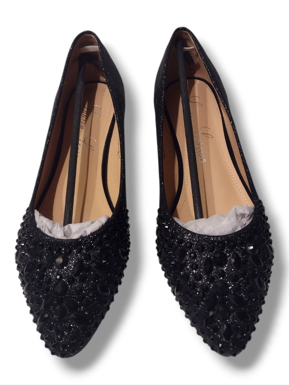 Lauren Lorraine KELSEY-2 Flat Rhinestone Ballet Slip-On Shoe - Picture 5 of 8